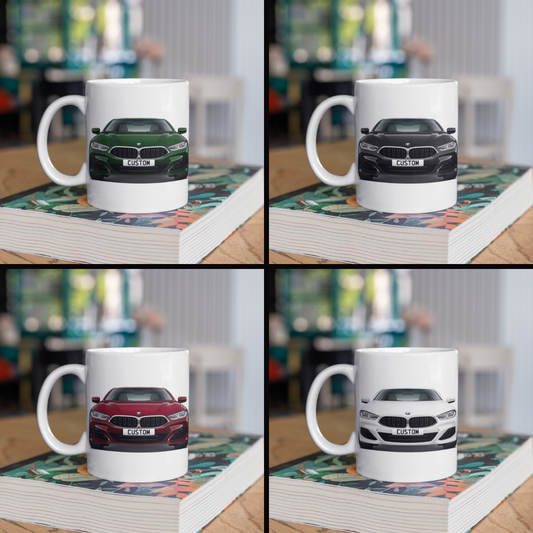 Personalised BMW 8 Series M Sport Mug Gift - Choose Colour - FAST POST