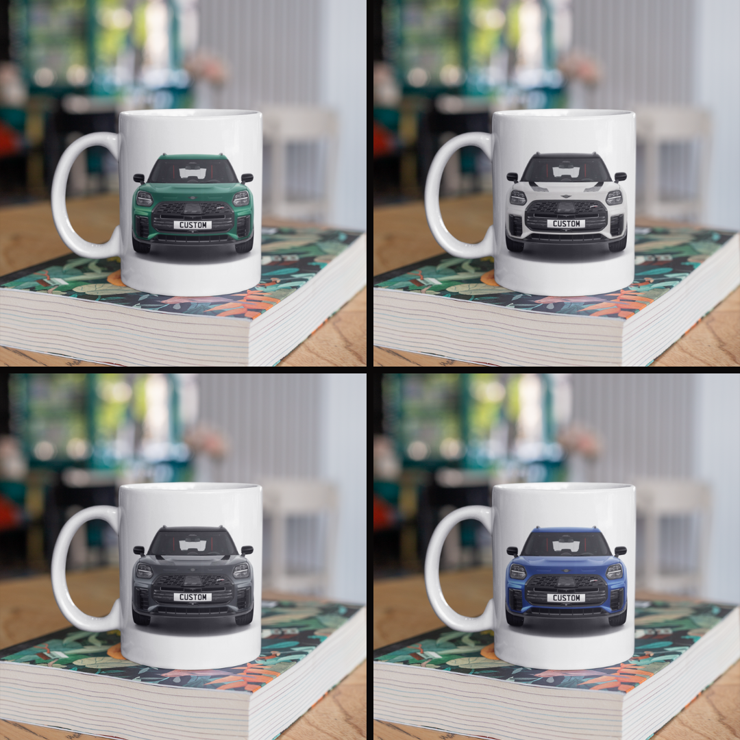 Personalised Mini Countryman C Sport Coffee Mug Gift - Choose Colour