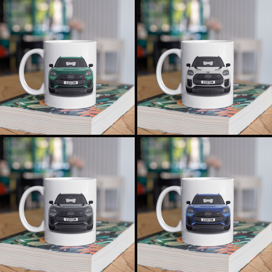 Personalised Mini Countryman C Sport Coffee Mug Gift - Choose Colour