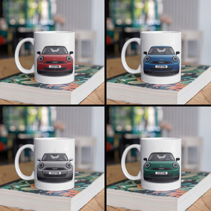 Personalised Mini Cooper S 3 Door Classic Coffee Mug Gift - Choose Colour