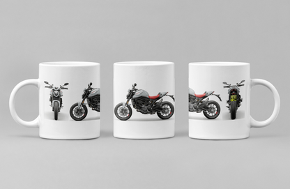 Personalised Ducati Monster Motorcycle Coffee Mug - Choose Model & Colour