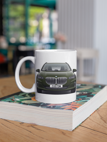 Personalised BMW 2 Series Luxury Coffee Mug Gift - Choose Colour - FAST POST