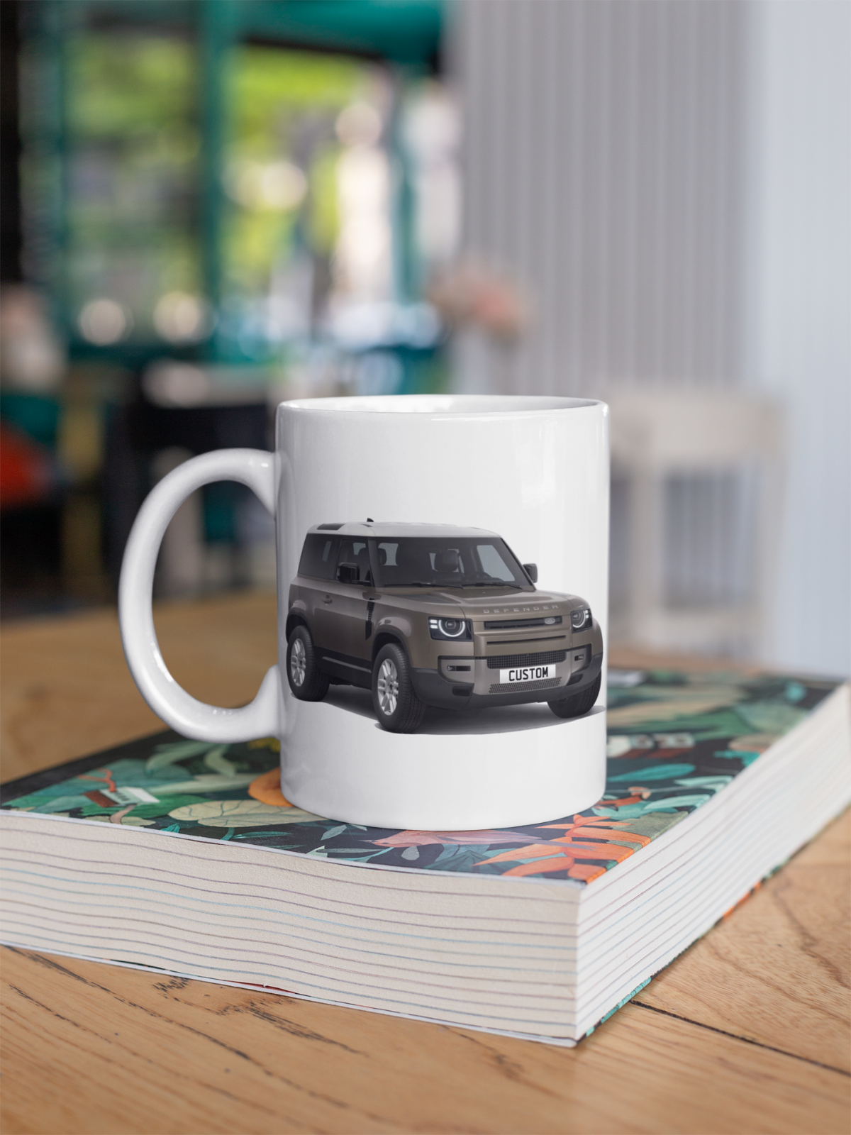 Personalised Land Rover Defender 90 Coffee Mug Gift Colour Choice FAST POST