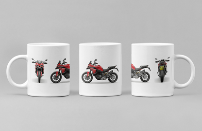 Personalised Ducati Multistrada Motorcycle Coffee Mug - Choose Model & Colour