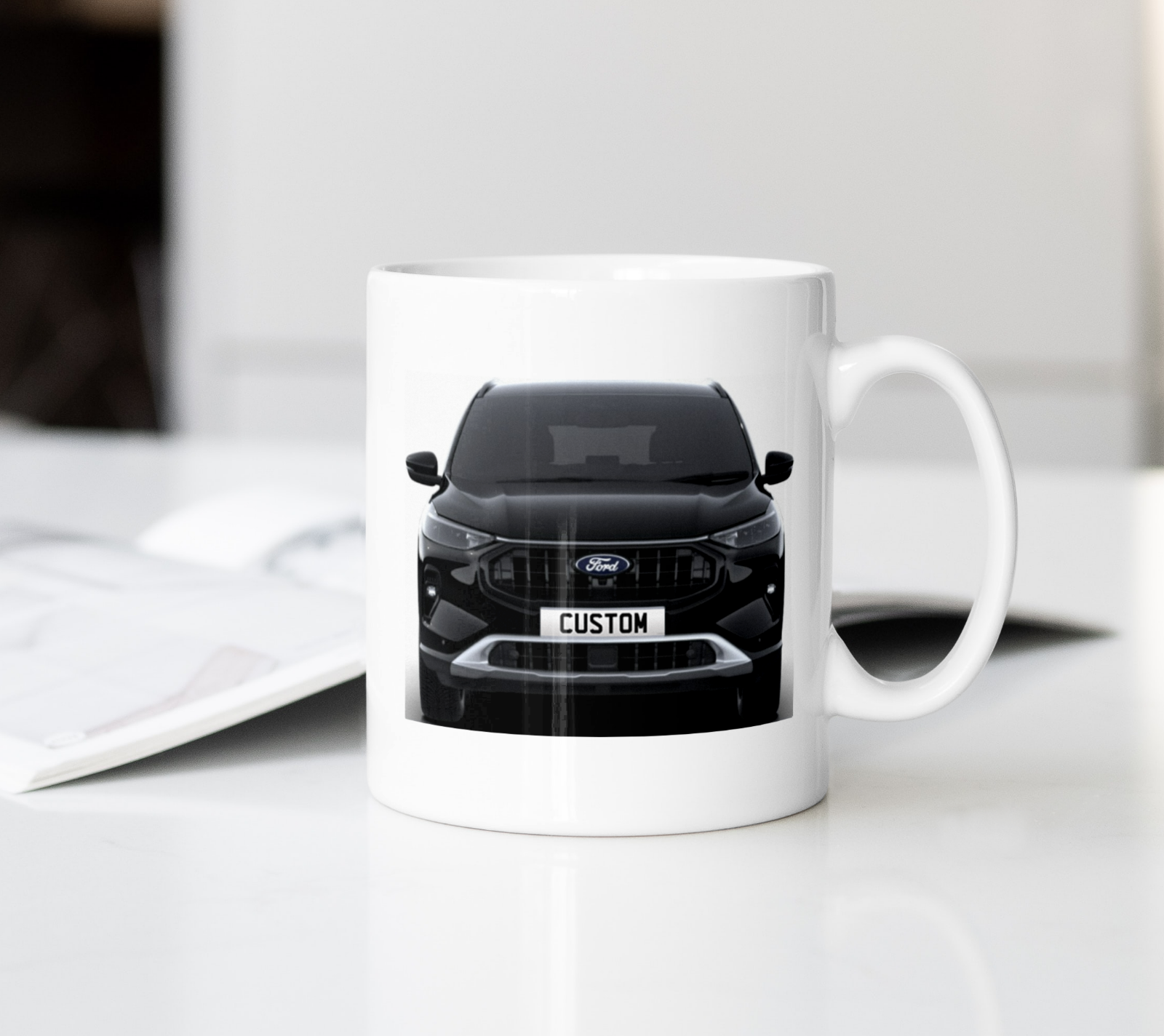Personalised Ford Kuga Active Coffee Mug Gift - Choose Colour - FAST POST