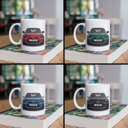 Personalised Mini Cooper C 3 Door Exclusive Coffee Mug Gift - Choose Colour