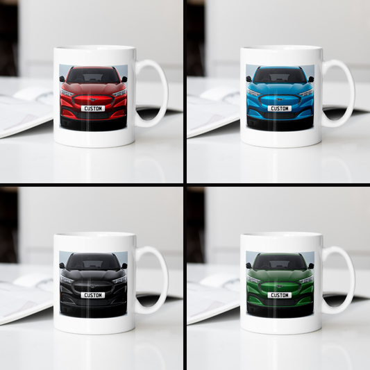 Personalised Ford Mustang Mach-E Select Mug Gift - Choose Colour - FAST POST