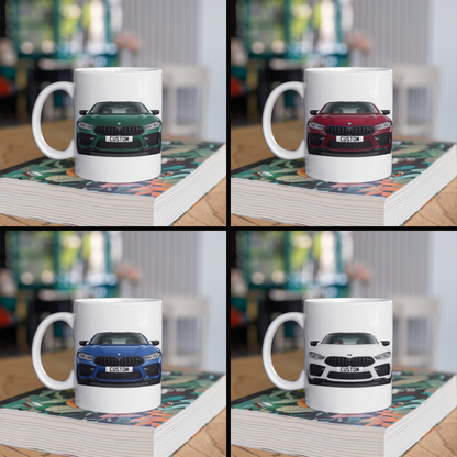 Personalised BMW M8 Coffee Mug Gift - Choose Colour - FAST POST
