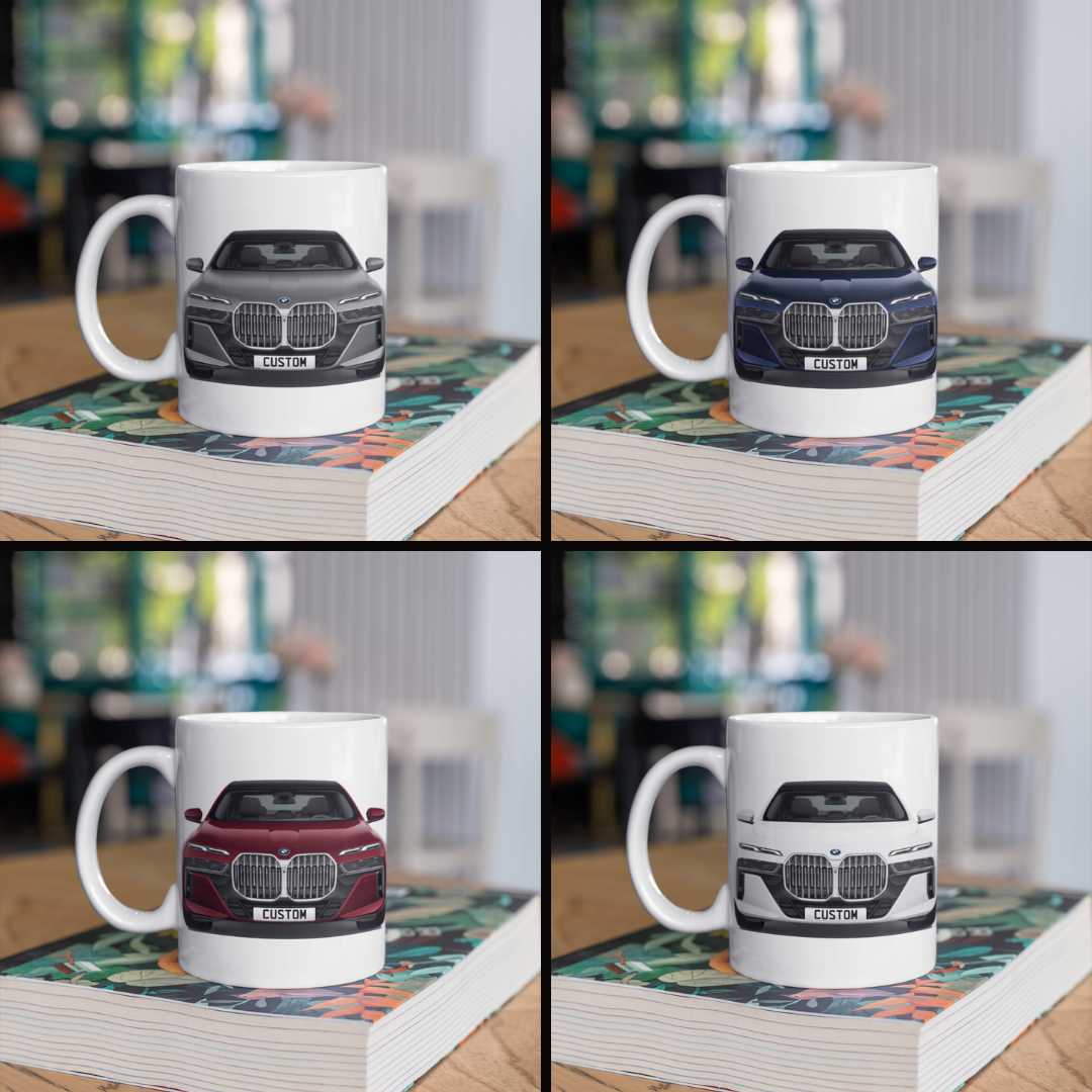 Personalised BMW 7 Series M Sport Coffee Mug Gift - Choose Colour - FAST POST