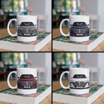 Personalised BMW 7 Series M Sport Coffee Mug Gift - Choose Colour - FAST POST