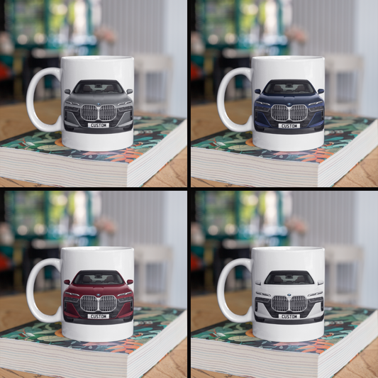 Personalised BMW 7 Series M Sport Coffee Mug Gift - Choose Colour - FAST POST