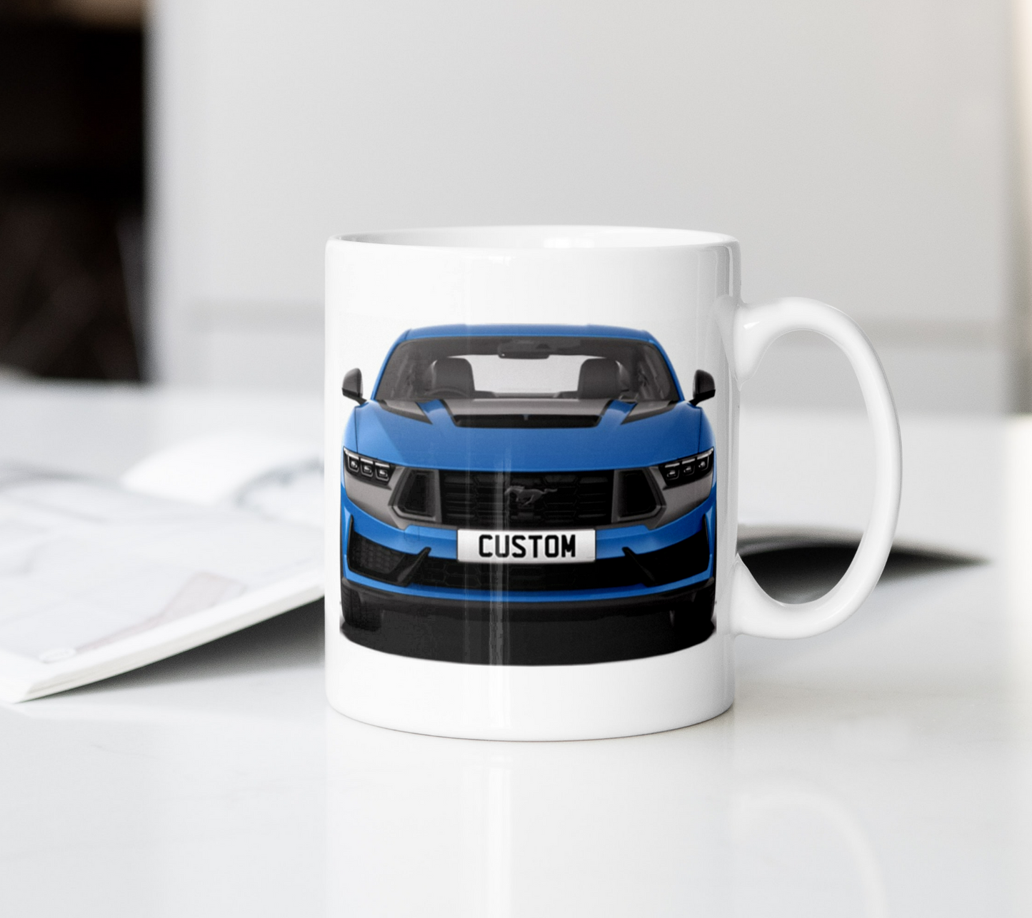 Personalised Ford Mustang Dark Horse Mug Gift - Choose Colour - FAST POST