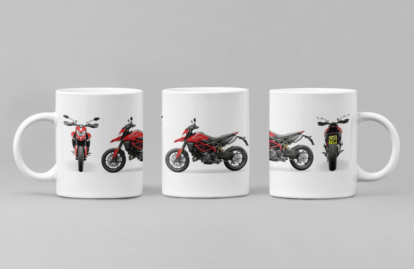 Personalised Ducati Hypermotard Motorcycle Coffee Mug - Choose Model FAST POST