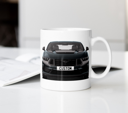 Personalised Ford Mustang Dark Horse Mug Gift - Choose Colour - FAST POST