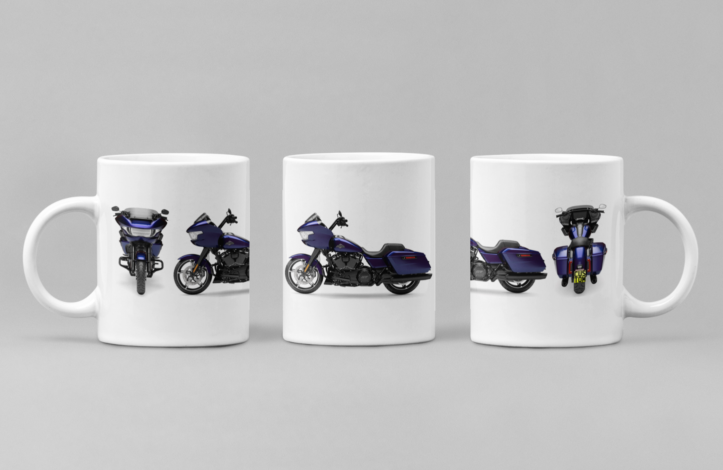 Personalised Harley Davidson Motorcycle Road Glide 2025 Coffee Mug Colour Choice