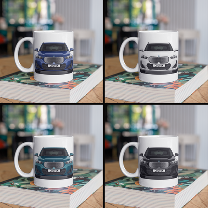 Personalised BMW iX1 Shadow Edition Coffee Mug Gift - Choice Colour - FAST POST