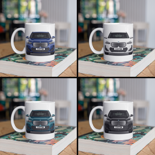 Personalised BMW iX1 Shadow Edition Coffee Mug Gift - Choice Colour - FAST POST