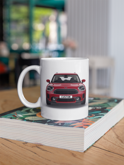 Personalised Mini Countryman Cooper Classic Mug Gift - Choose Colour - FAST POST