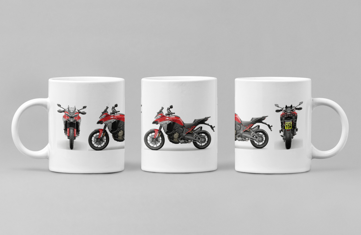 Personalised Ducati Multistrada Motorcycle Coffee Mug - Choose Model & Colour