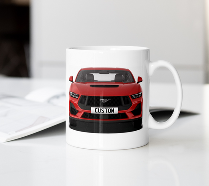 Personalised Ford Mustang GT Coffee Mug Gift - Choose Colour - FAST POST