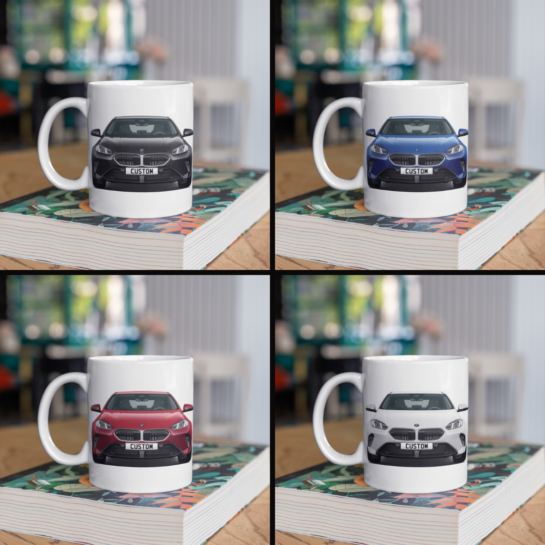 Personalised BMW 2 Series Gran Coupe M Sport Mug Gift - Choose Colour FAST POST