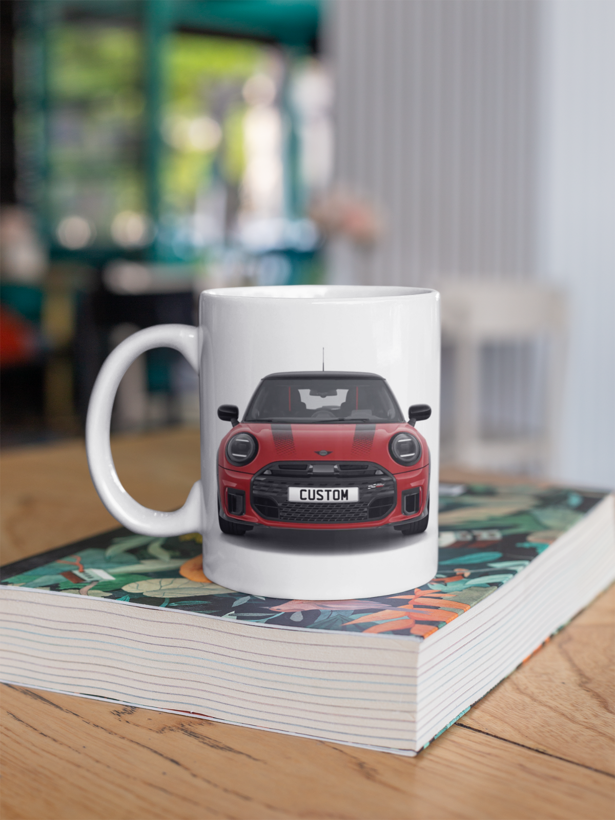 Personalised Mini John Cooper Works Sport Coffee Mug Gift - Choose Colour