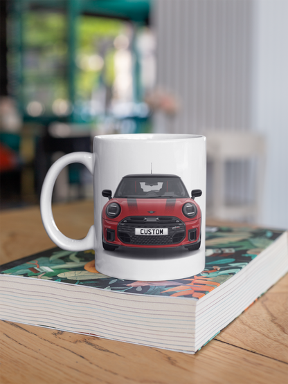 Personalised Mini John Cooper Works Sport Coffee Mug Gift - Choose Colour