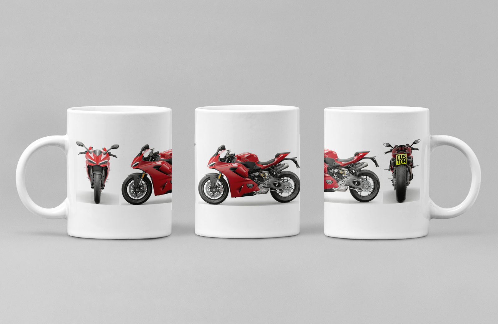 Personalised Ducati Panigale Motorcycle Coffee Mug - Choose Model FAST POST