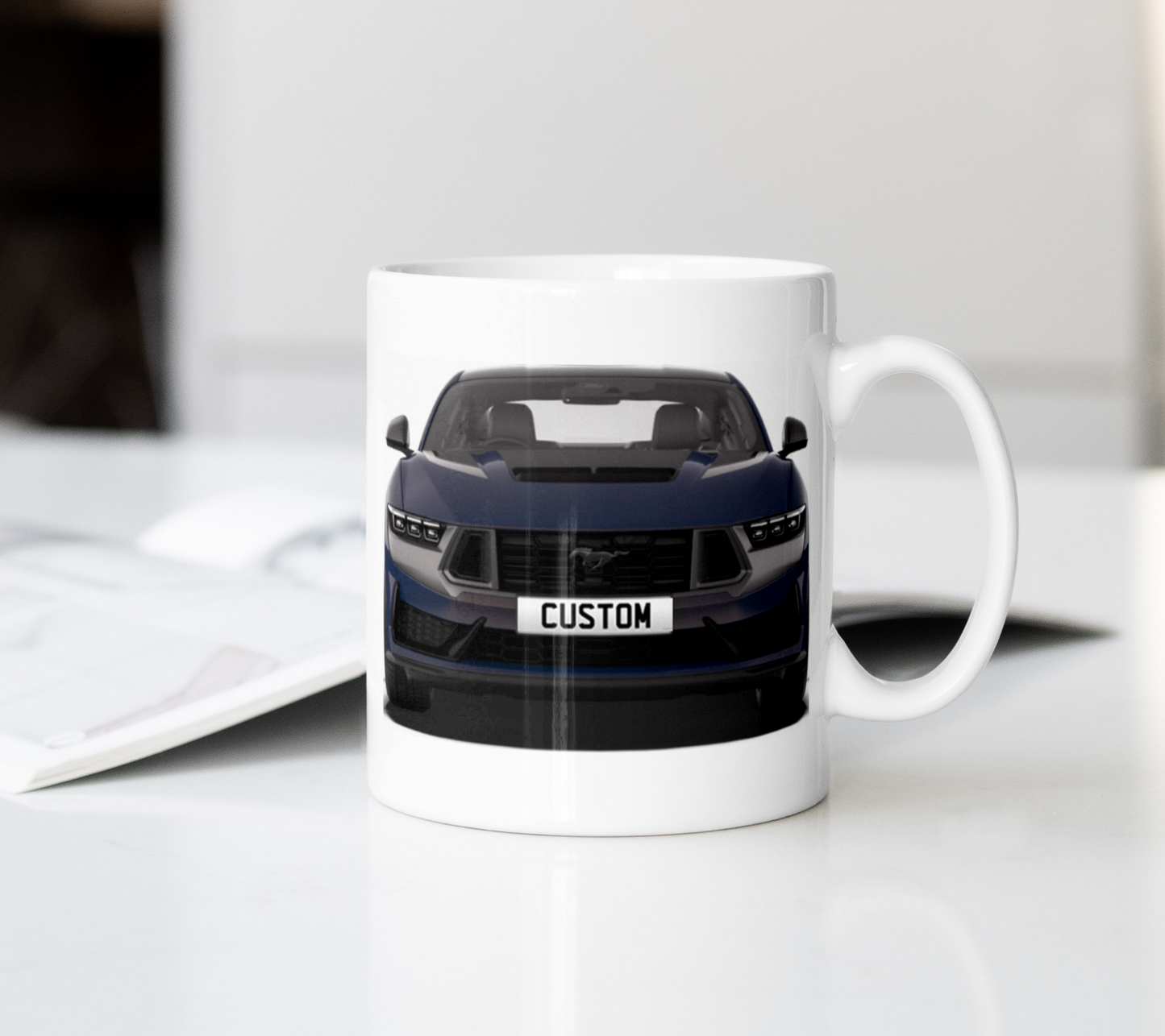 Personalised Ford Mustang Dark Horse Mug Gift - Choose Colour - FAST POST