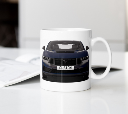 Personalised Ford Mustang Dark Horse Mug Gift - Choose Colour - FAST POST