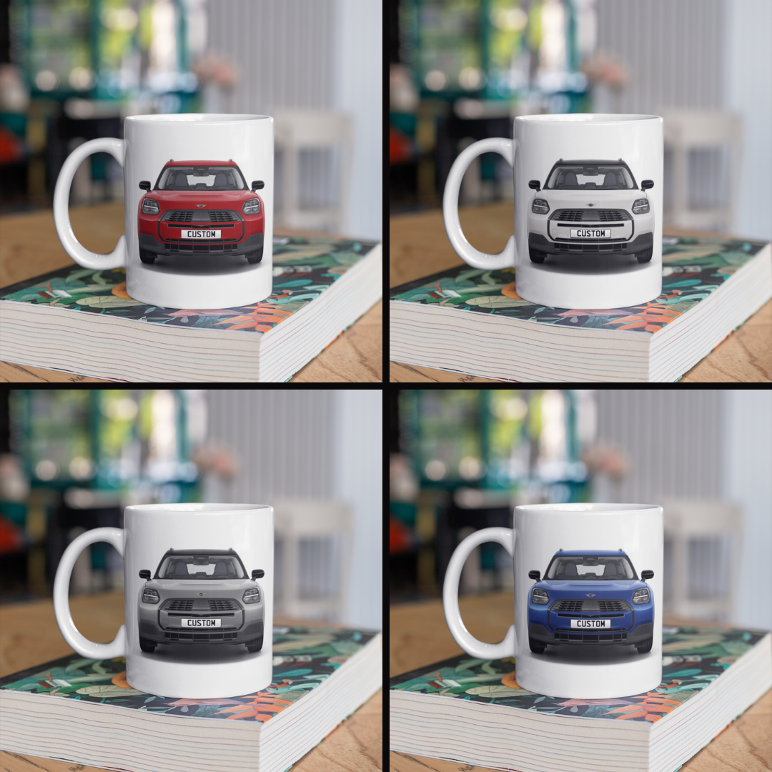 Personalised Mini Countryman C Classic Coffee Mug Gift - Choose Colour