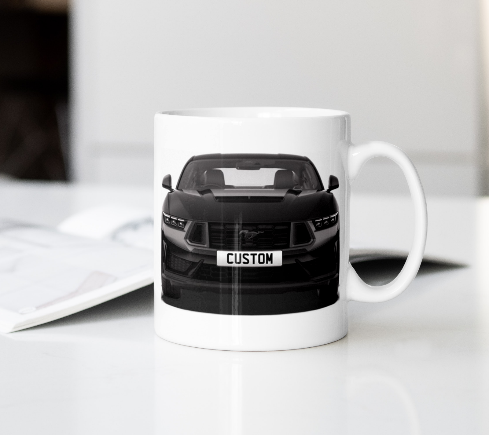 Personalised Ford Mustang Dark Horse Mug Gift - Choose Colour - FAST POST