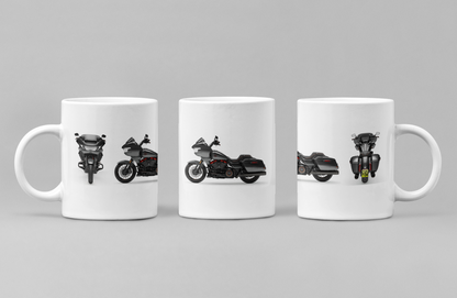 Personalised Harley Davidson CVO Road Glide 2025 Motorcycle Mug - Colour Choice