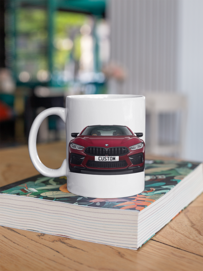Personalised BMW M8 Coffee Mug Gift - Choose Colour - FAST POST