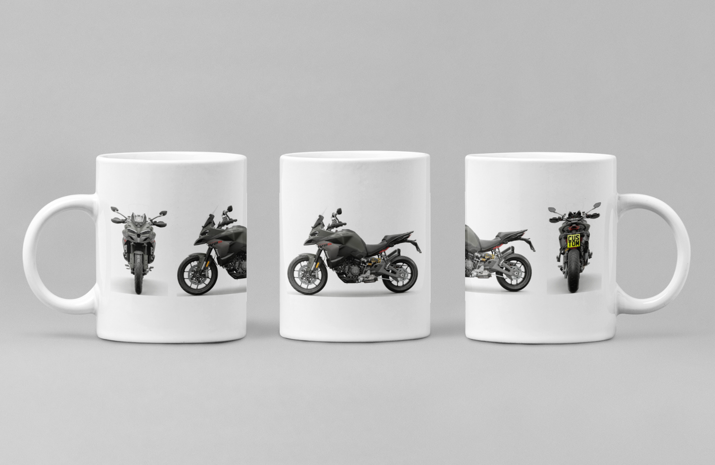 Personalised Ducati Multistrada Motorcycle Coffee Mug - Choose Model & Colour