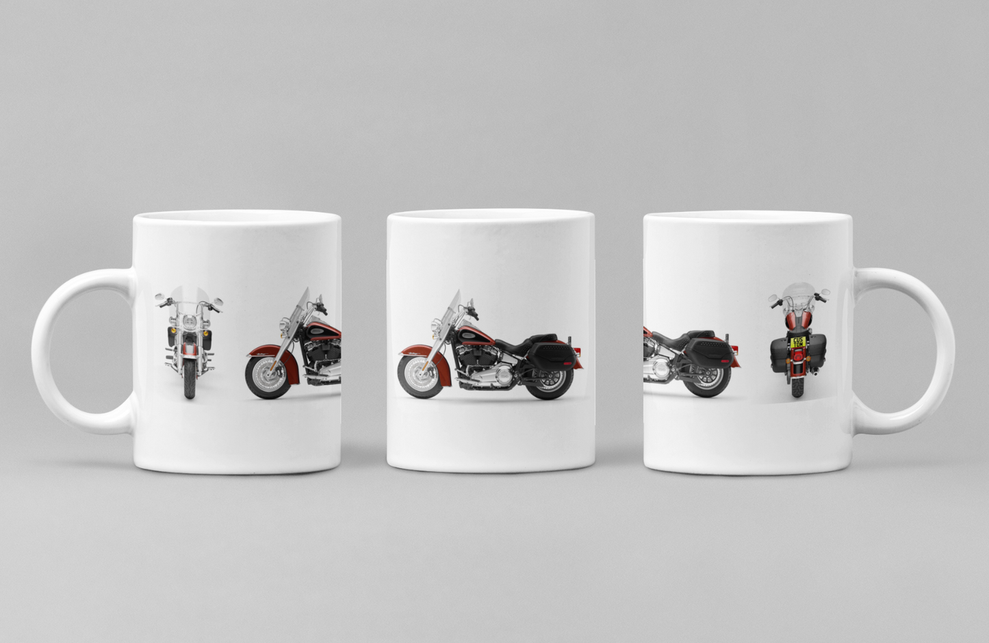 Personalised Harley Davidson Heritage Classic 2024 Motorcycle Mug Colour Choice