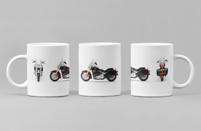 Personalised Harley Davidson Heritage Classic 2024 Motorcycle Mug Colour Choice