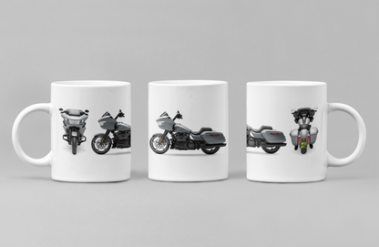 Personalised Harley Davidson Motorcycle Road Glide 2024 Coffee Mug Colour Choice