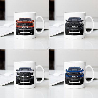 Personalised Ford Ranger Raptor Coffee Mug Gift - Choose Colour - FAST POST
