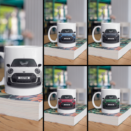 Personalised Mini 3-Door Hatch Cooper Sport Mug Gift - Choose Colour FAST POST