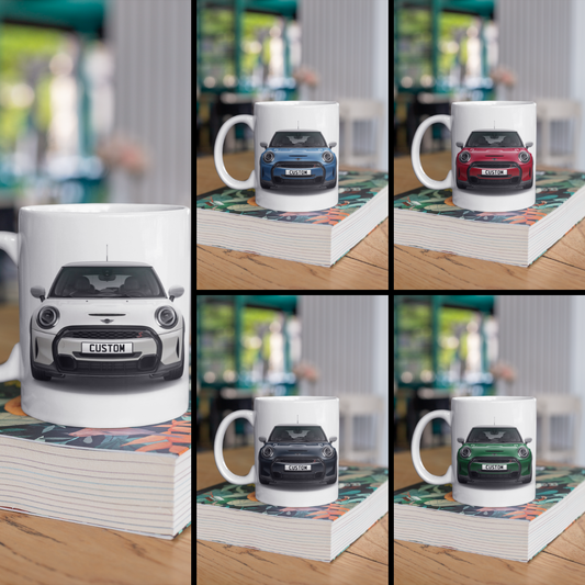 Personalised Mini 3-Door Hatch Cooper S Exclusive Mug Gift - Choose Colour