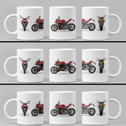 Personalised Ducati Streetfighter Motorcycle Coffee Mug - Choose Model FAST POST