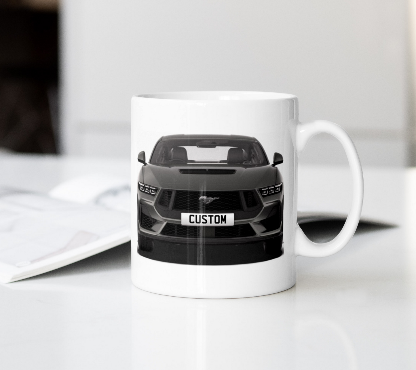 Personalised Ford Mustang GT Coffee Mug Gift - Choose Colour - FAST POST