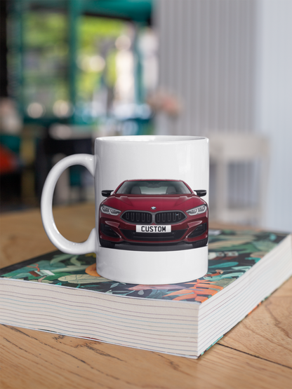 Personalised BMW 8 Series M Model Mug Gift - Choose Colour - FAST POST