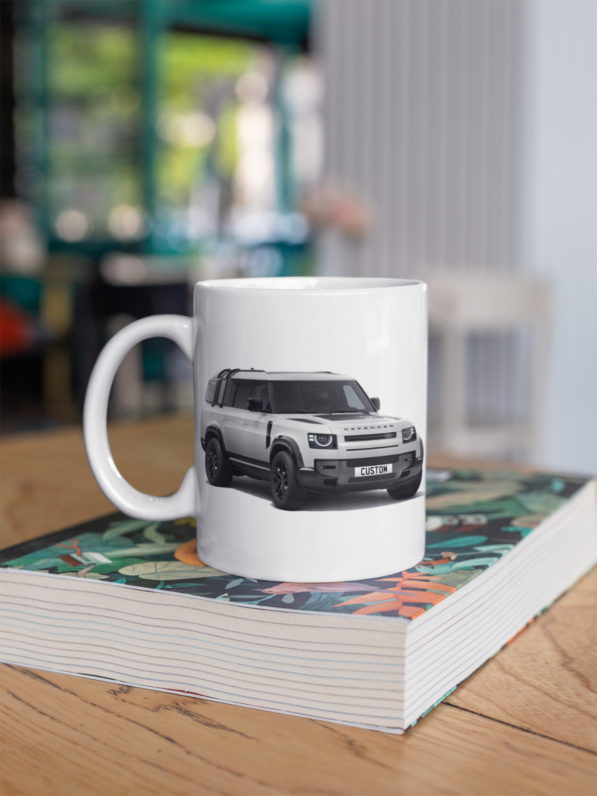 Personalised Land Rover Defender 130 Outbound Coffee Mug Gift Colour Choice