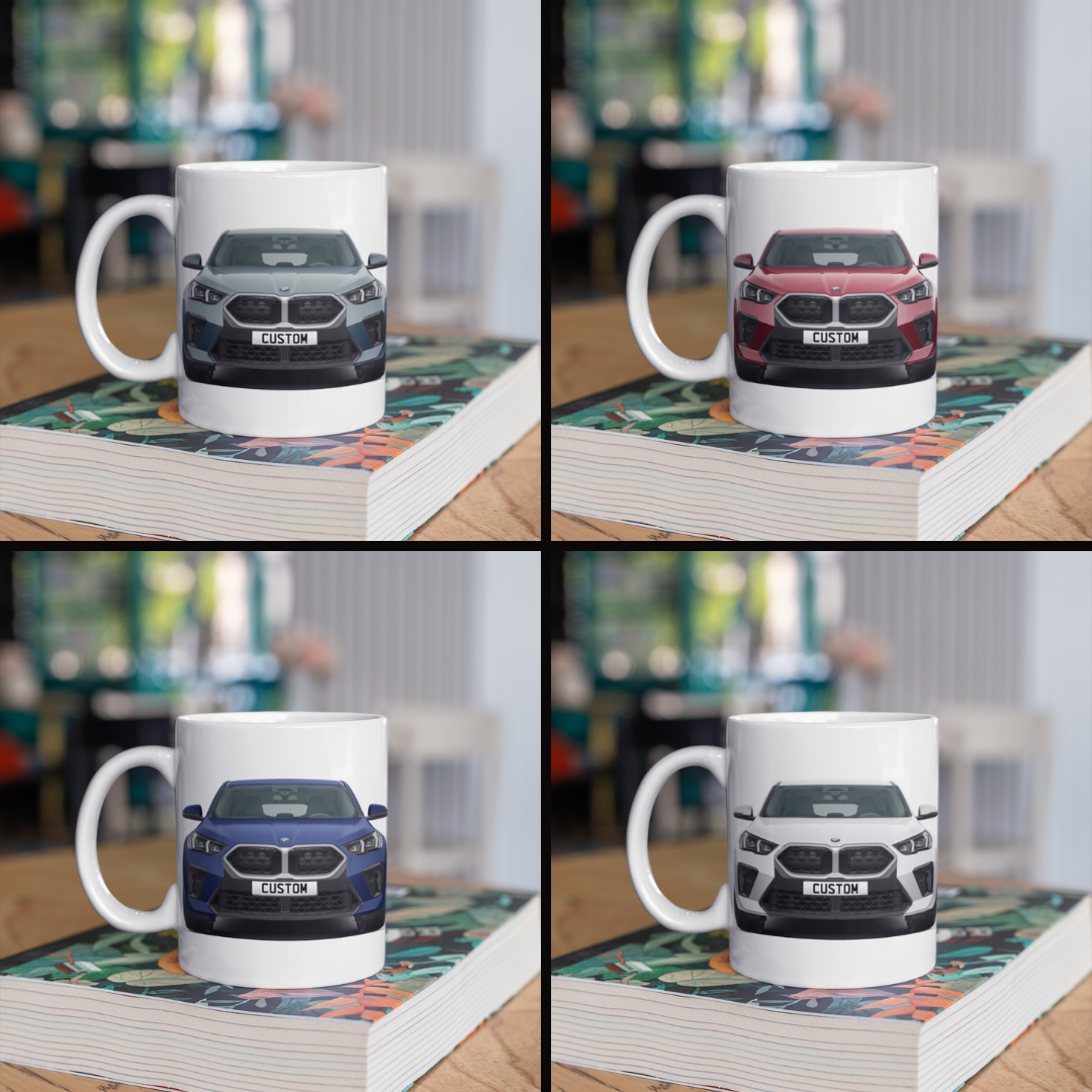 Personalised BMW X2 M Sport Coffee Mug Gift - Choose Colour - FAST POST