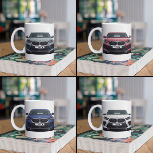 Personalised BMW X2 M Sport Coffee Mug Gift - Choose Colour - FAST POST