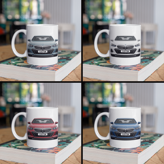 Personalised BMW 5 Series M Sport Coffee Mug Gift - Choose Colour - FAST POST