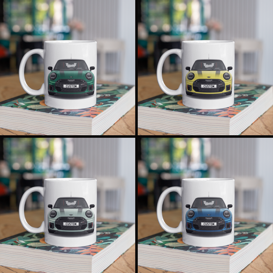 Personalised Mini John Cooper Works Sport Coffee Mug Gift - Choose Colour