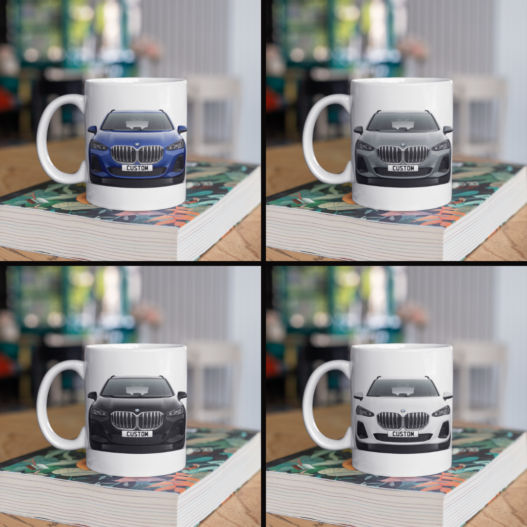 Personalised BMW 2 Series M Sport Coffee Mug Gift - Choose Colour - FAST POST